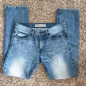 Express Rocco mens light wash jeans